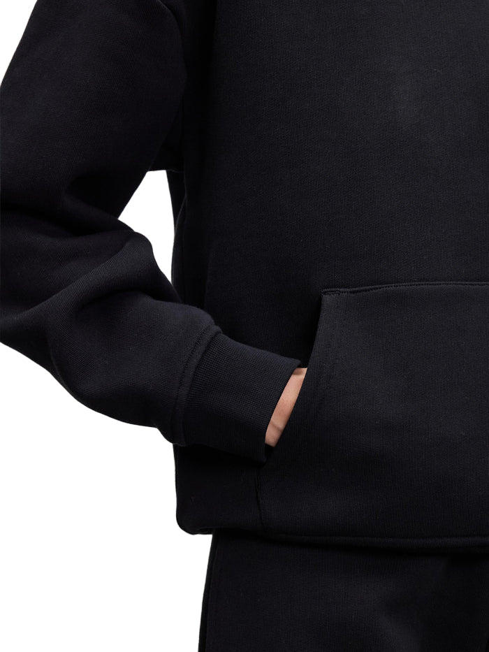 Atelier Club Plain Hoodie & Joggers Tracksuit Set Black