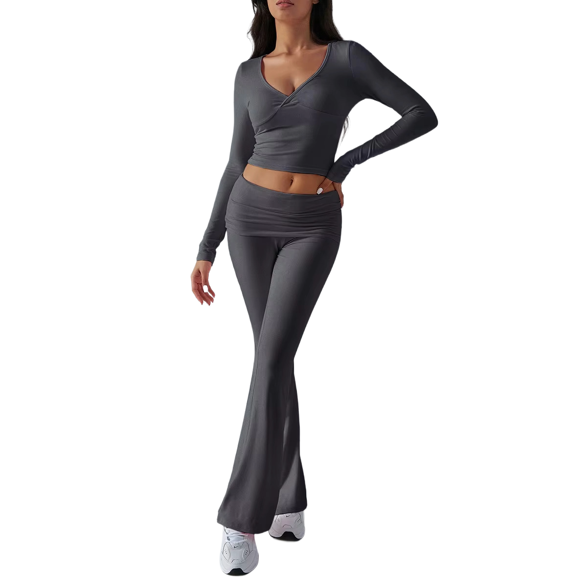 Atelier Two Piece Flared Bottom Co-Ord Set