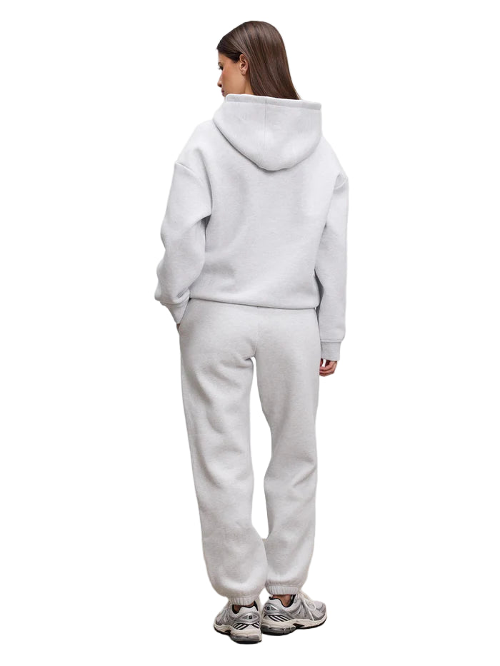 Atelier Club Plain Hoodie & Joggers Tracksuit Set Grey